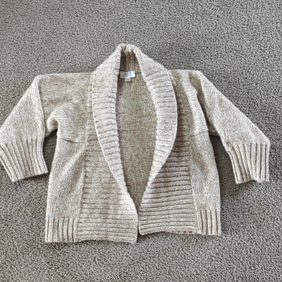 LOFT Cozy Cream Cardigan Sweater  Women's Size S - Picture 1 of 10